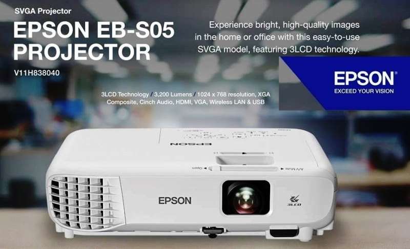 Epson EB-S05 SVGA 3300 Lumens Projector (Renewed) - الصورة 6